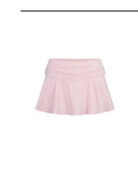 SKIMS cotton jersey FOLDOVER MINI SKORT Cherry Blossom L